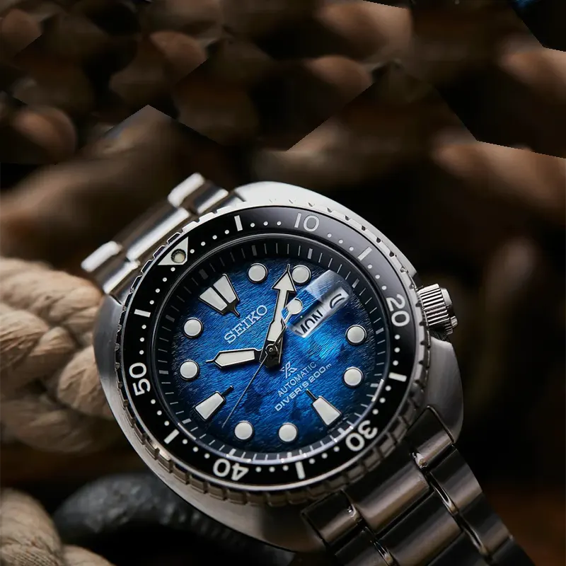 Seiko Prospex Turtle Special Edition Sea Save the Ocean Men's Watch- SRPE39K1